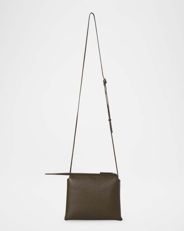Mini Nu Twin Crossbody Bag in Deer Leather